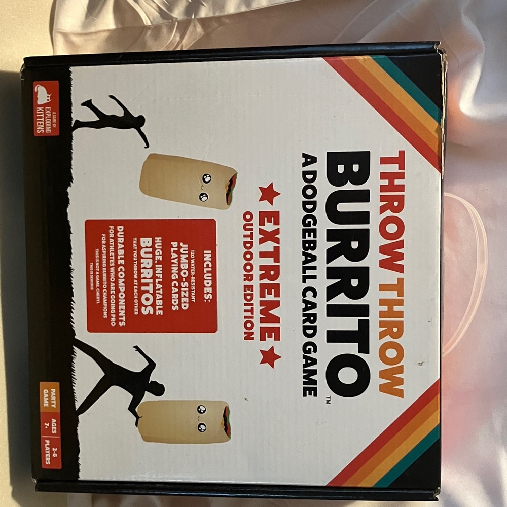 New !! Never used interesting outdoor dodgeball card game. For adults n ready